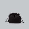 Schwarze Ledertasche